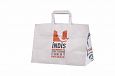 white paper bag | Galleri-White Paper Bags with Flat Handles white paper bag with print 