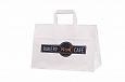 white paper bags with print | Galleri-White Paper Bags with Flat Handles white kraft paper bags 