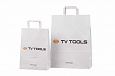 white kraft paper bag | Galleri-White Paper Bags with Flat Handles white paper bag with personal l