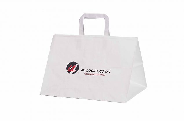 white paper bags with personal logo 