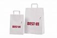 white paper bags with print | Galleri-White Paper Bags with Flat Handles white paper bags with rop