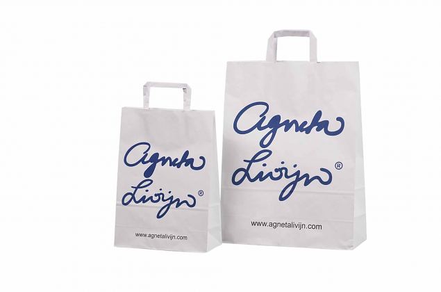 durable white paper bags 