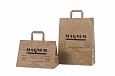 brown paper bags with personal print | Galleri-Brown Paper Bags with Flat Handles durable brown pa