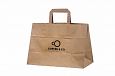 durable brown kraft paper bag | Galleri-Brown Paper Bags with Flat Handles eco friendly brown kraf