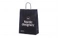black paper bag with print | Galleri-Black Paper Bags with Rope Handles black kraft paper bag with