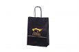 black paper bags with print | Galleri-Black Paper Bags with Rope Handles black paper bags with per