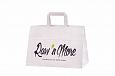 white paper bag | Galleri-White Paper Bags with Flat Handles white paper bag 