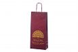 white paper bag with personal logo | Galleri wine paper bag with logo 