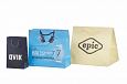 blue paper bag with logo print | Galleri Laminated Paper Bags with logo 