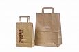 durable ecological paper bag flat handles and with logo | Galleri-Ecological Paper Bag with Rope 
