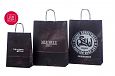 must paberkott trkiga | Fotogalerii- mustad paberkotid, millele trkitud klientide logod. trkiga