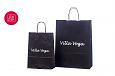 mustad paberkotid trkiga | Fotogalerii- mustad paberkotid, millele trkitud klientide logod. must