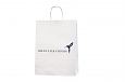 Fotogalerii- valged paberkotid, millele trkitud klientide logod Valge kraftpaberist kott on valmi