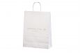 Valged paberist kotid on s.. | Fotogalerii- valged paberkotid, millele trkitud klientide logod Re