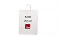 Spiraal pabersangadega valge paberkott | Fotogalerii- valged paberkotid, millele trkitud klienti