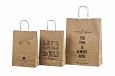 Ikke dyre miljvennlige papirposer med tvunnet hank og trykk | Referanser- miljvennlige papirpose