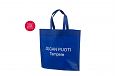 sinine non woven riidest kott logoga | Fotogalerii- sinised riidest kotid klientide logodega trki