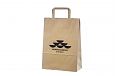 bruna papperskassar med logotyp | Bildegalleri - Ekologiska papperskassar med platta handtag Stilf