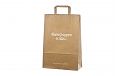 brun papperskasse med logotyp | Bildegalleri - Ekologiska papperskassar med platta handtag Elegant