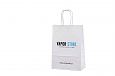 white paper bag with print | Galleri-White Paper Bags with Rope Handles white kraft paper bag 