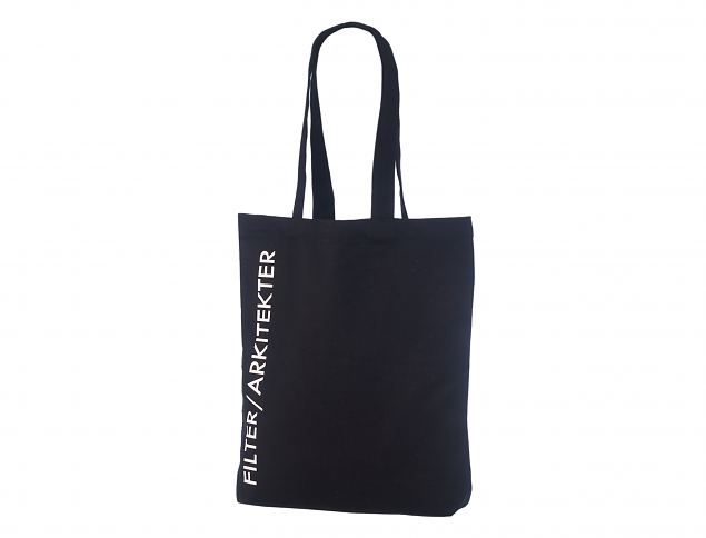 Black color tote bags with personal print. Minimum order with personal logo starts from only 50 pc