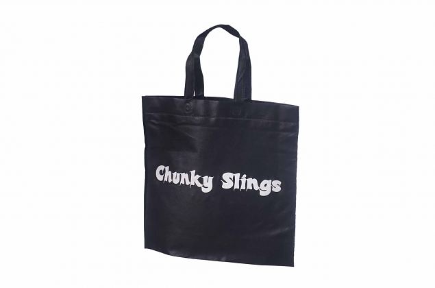 durable black non-woven bags 