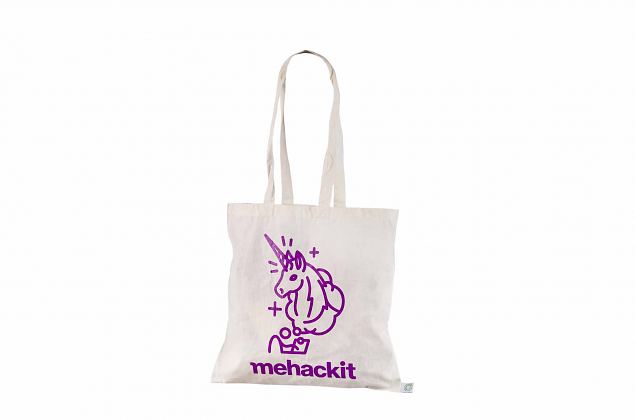 natural color organic cotton bag with logo 