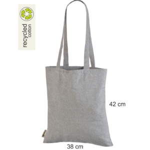 Helehall ümbertöödeldud puuvillast kott