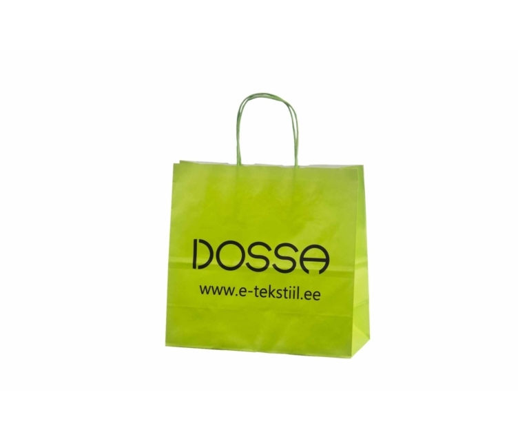 Helerohelised nöörsangadega karaftpaberist paberkotid