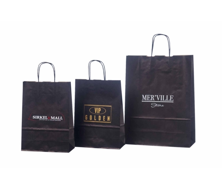 Mustad paberkotid trükiga