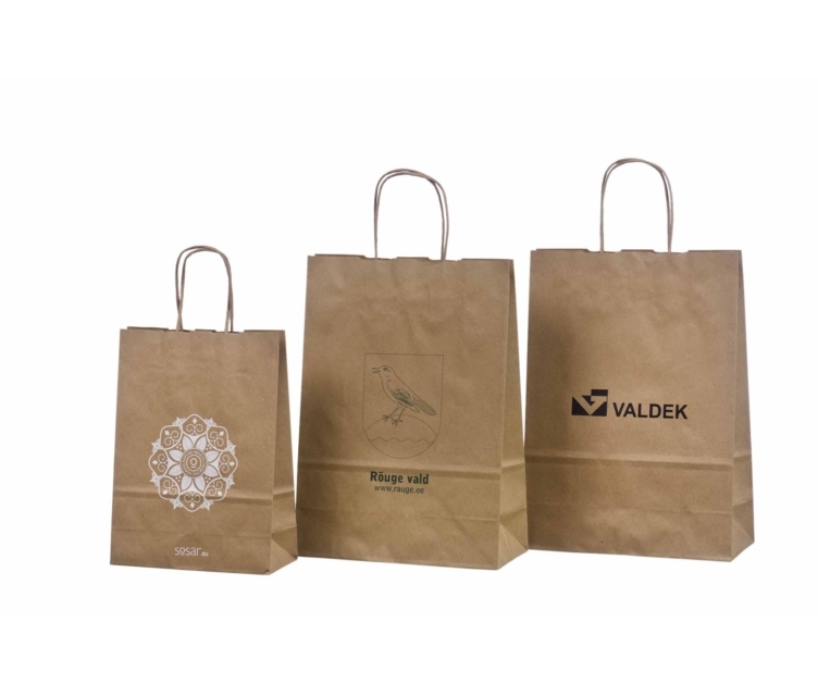 Nöörsangadega ökopaberist kotid klientide logodega