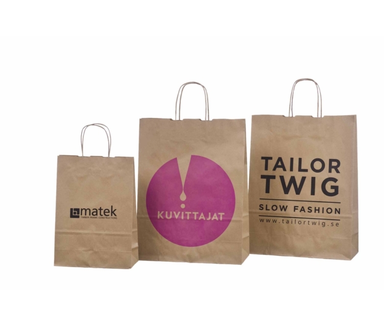 Nöörsangadega ökopaberist kotid trükiga