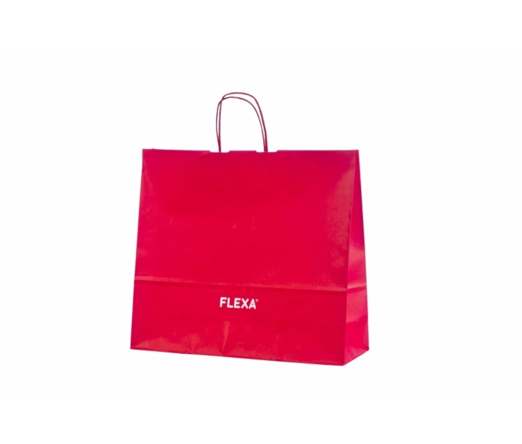 Punased paberkotid logoga