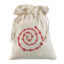15×21 cm nööriga kinni seotav riidest kott logoga