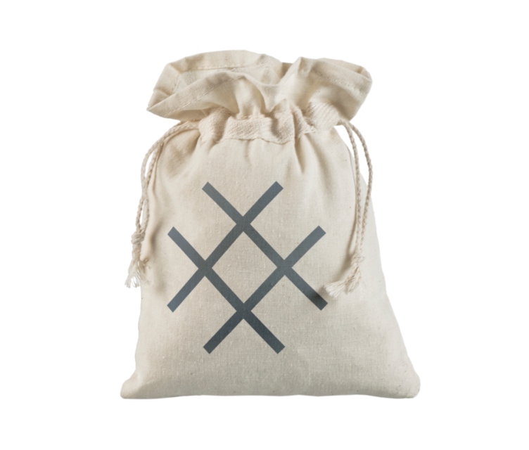 15×21 cm nööriga kinni seotav riidest kott