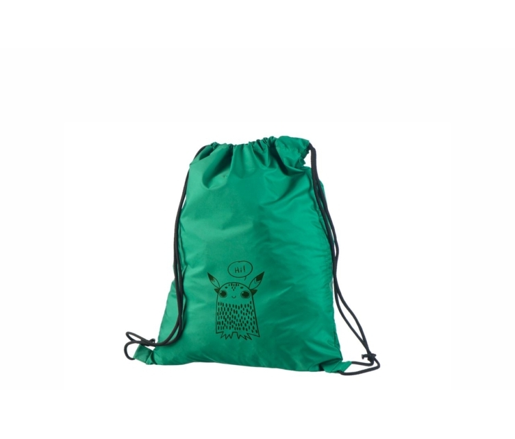 Rohelist värvi vetthülgavast nailonist seljakott