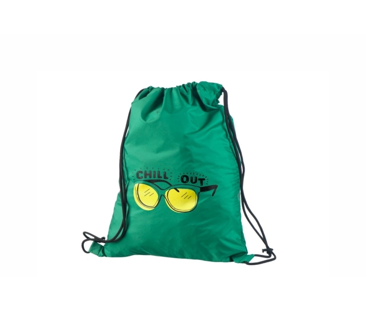 Rohelist värvi vetthülgavast nailonist seljakott trükiga