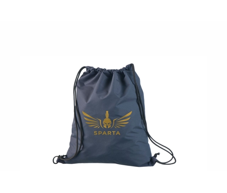 Sinist värvi vetthülgavast nailonist seljakott logoga