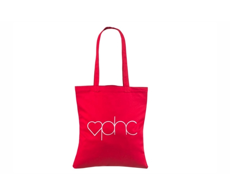 Punast värvi vastupidavast riidest kott