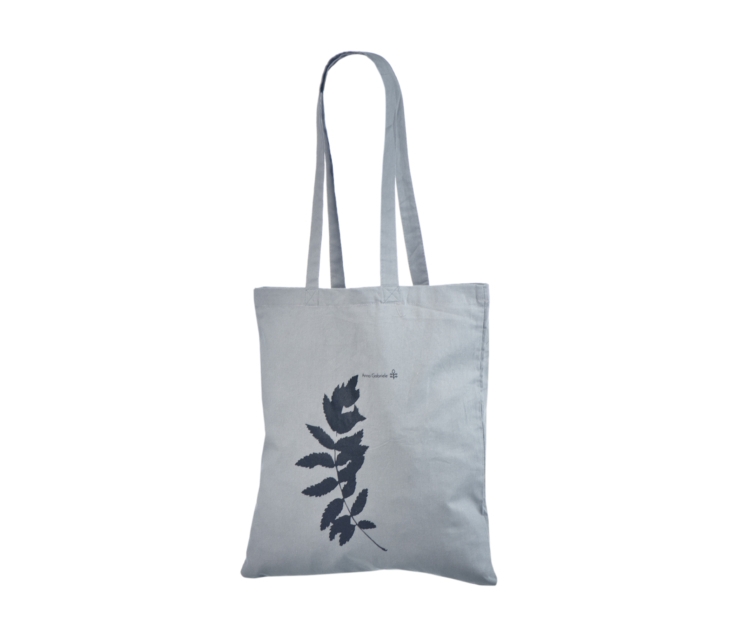 Halli värvi riidest kott