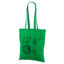 Rohelist värvi riidest kott logoga
