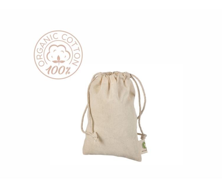 Nööriga kinni seotavad orgaanilisest puuvillast kotid