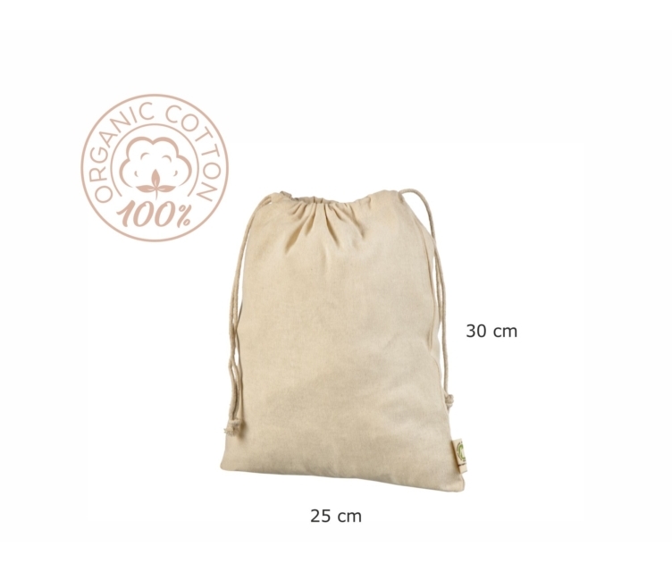 Nööriga kinni seotavad orgaanilisest puuvillast kotid