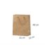 Pruunid käsitöö kraftpaberist kotid 32x13x40