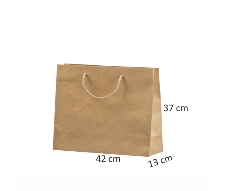 Pruunid käsitöö kraftpaberist kotid 42x13x37