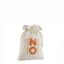 25×35 cm nööriga kinni seotav riidest kott logoga