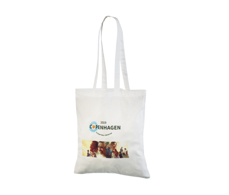 Valget värvi riidest kotid logo trükiga
