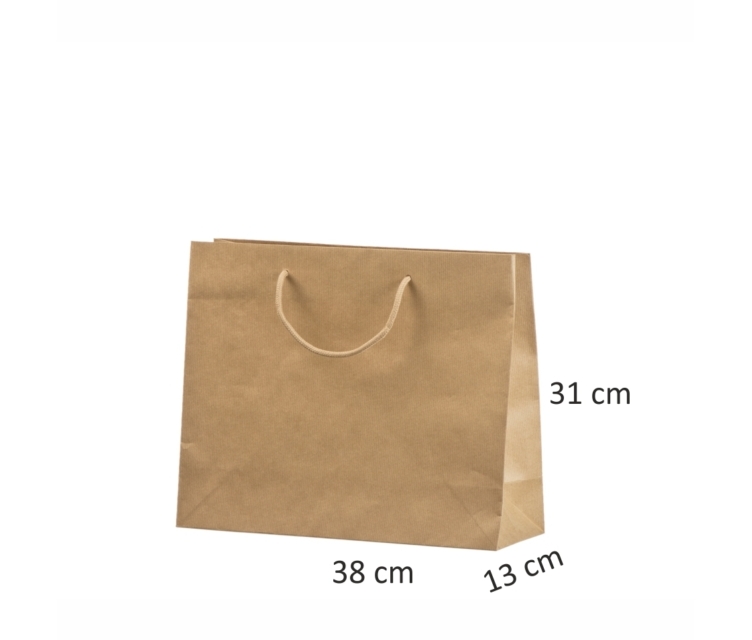 Pruunid käsitöö kraftpaberist kotid 38x13x31
